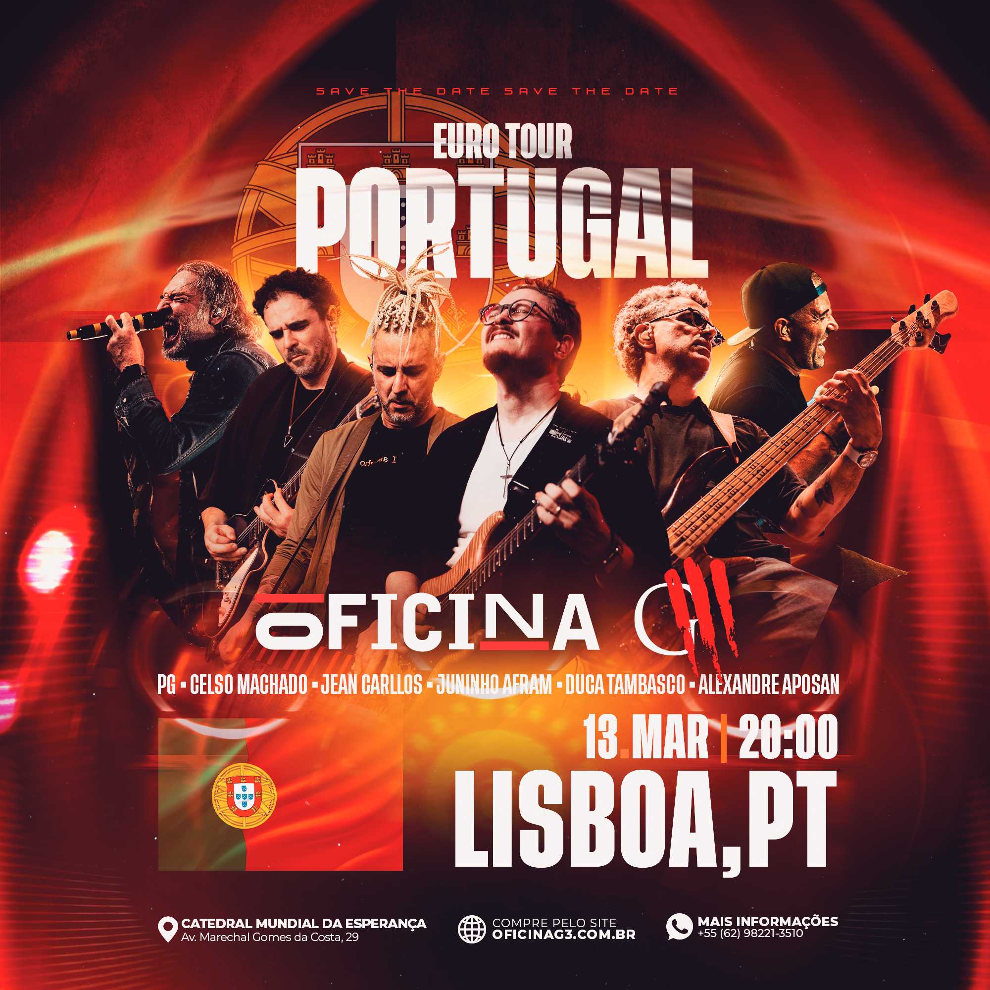.doc TOUR ’09 Carnival of Ⅲ ward Live&Do Oficina G3 Lisboa - Show Extra Ingressos - Lisboa, Lisboa em Mar